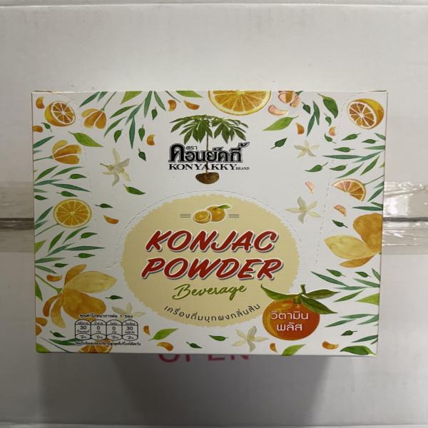 เครื่องดื่มบุกผง กลิ่นส้ม วิตามินพลัส