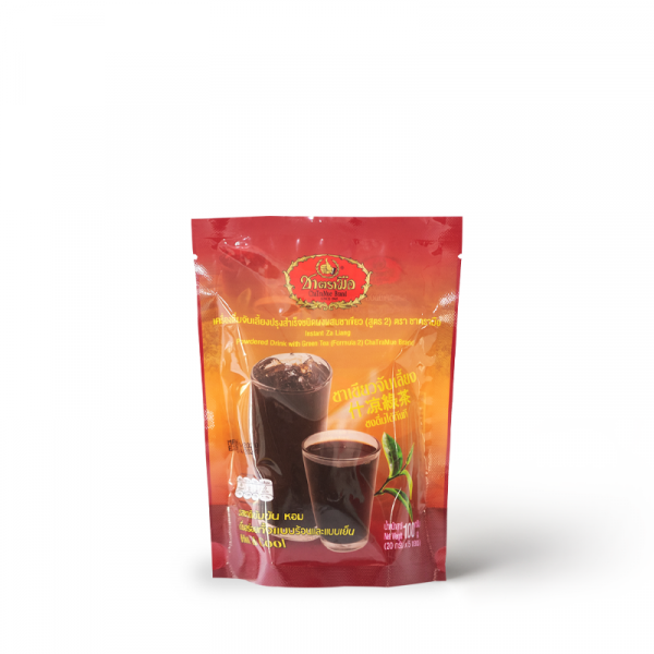 เครื่องดื่มจับเลี้ยงปรุงสำเร็จชนิดผงผสมชาเขียว  (สูตร 2)