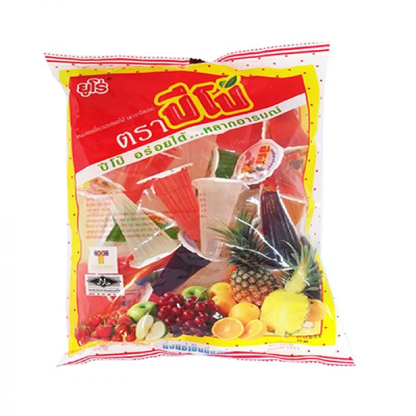 ขนมเยลลี่คาราจีแนนผสมน้ำผลไม้ 15% รวมรส