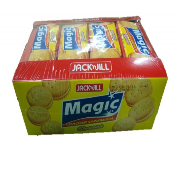 Sandwich Crackers Filled with Cheese  Flavored Cream