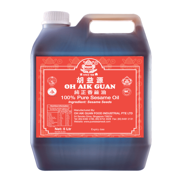 Pure Sesame Oil - Oh Aik Guan Food Industrial Pte Ltd / Singapore
