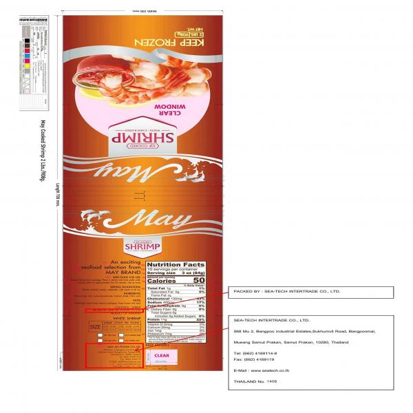 Frozen Cooked Sushi-Ebi Vannamei White Shrimp