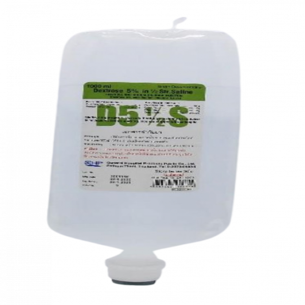 Dextrose 5% in 1/2 STR. Saline