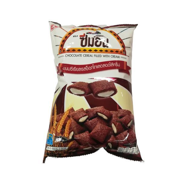 ขนมซีเรียลรสช็อกโกแลตสอดไส้ครีม