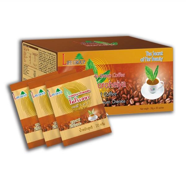 กาแฟปรุงสำเร็จผสมผักโมโรเฮยะ