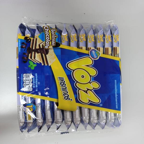 แครกเกอร์สอดไส้ครีม รสช็อกโกแลต