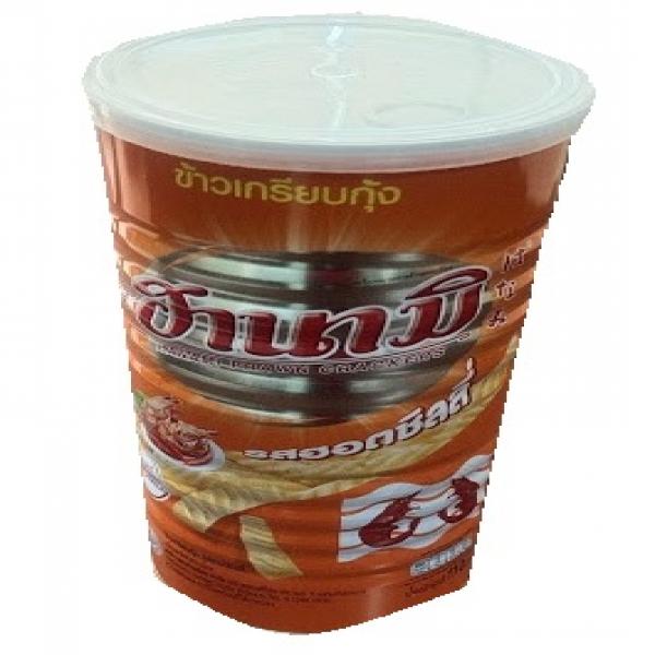 ข้าวเกรียบกุ้ง รสฮอตชิลลี่