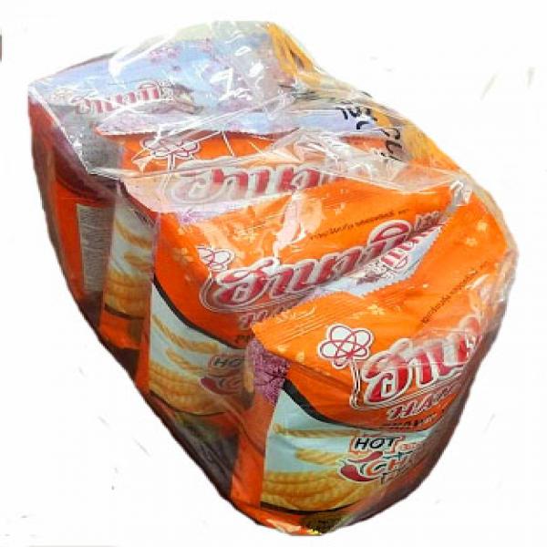 ข้าวเกรียบกุ้ง รสฮอตชิลลี่