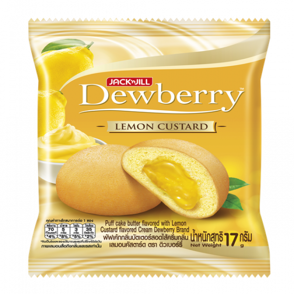 Puff Cake Butter Flavored with Lemon custard Flavored Cream