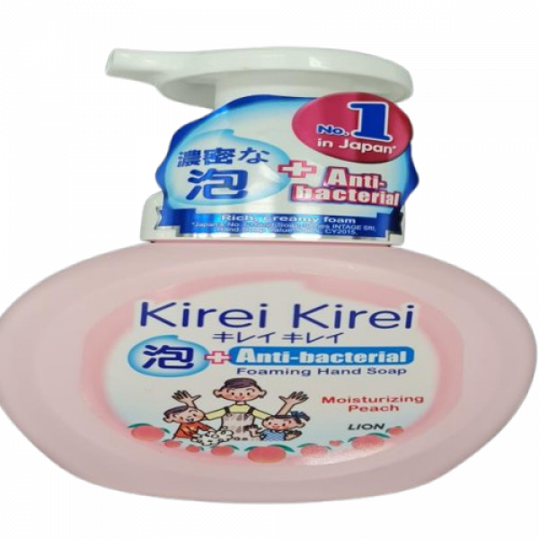 สบู่ล้างมือ คิเรอิ คิเรอิ (มอยส์เจอไรซิ่ง พีช) 200 มล., 250 มล., 450 มล. (สิงคโปร์)