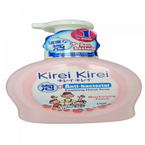 สบู่ล้างมือ คิเรอิ คิเรอิ (มอยส์เจอไรซิ่ง พีช) 200 มล., 250 มล., 450 มล. (สิงคโปร์)