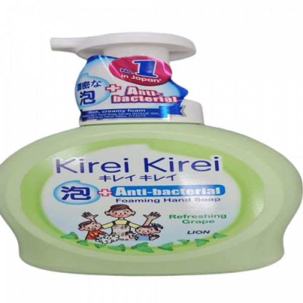 สบู่ล้างมือ คิเรอิ คิเรอิ (รีเฟรชชิ่ง เกรป) 200 มล., 250 มล., 450 มล. (สิงคโปร์)