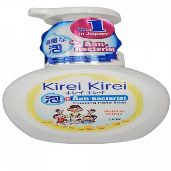 Kirei Kirei Foaming Hand Soap (Natural Citrus) 200 ml., 250 ml., 450ml. (SINGAPORE)