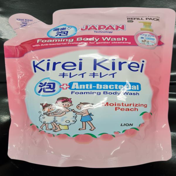 โฟมอาบน้ำ คิเรอิ คิเรอิ (มอยส์เจอไรซิ่ง พีช) 900 มล., 600 มล. (สิงคโปร์)