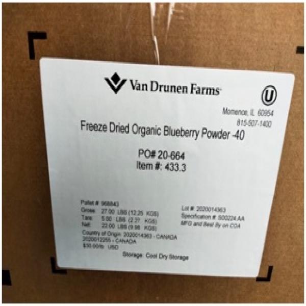 Organic Blueberry Powder