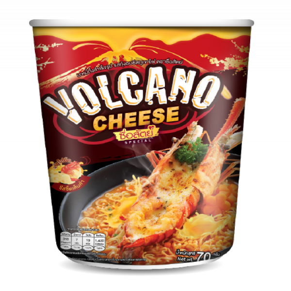 INSTANT CUP NOODLES SHRIMP VOLCANO CHEESE FLAVOUR