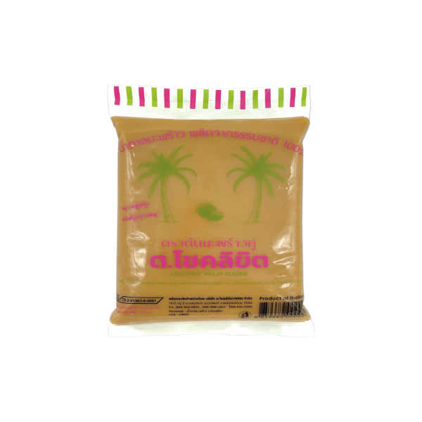 น้ำตาลมะพร้าว ตรามะพร้าวคู่ ต.โชคลิขิต สีลาน ชนิดเหลว บรรจุ  500 กรัม