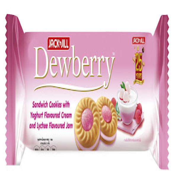 Sandwich Cookies with Yoghurt Flavored Cream and Lychee Flavoured Jam