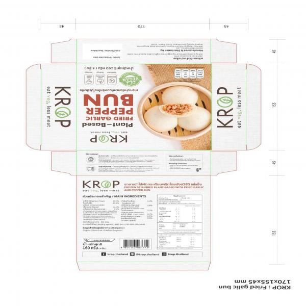 Frozen Stir-Fried Plant-Based with Garlic and Pepper Bun