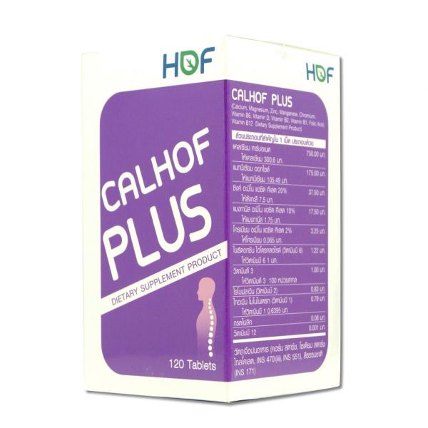 CALHOF PLUS (CALCIUM, MAGNESIUM, ZINC, MANGANESE, CHROMIUM, VITAMIN B6, VITAMIN D, VITAMIN B2, VITAMIN B1, FOLIC ACID, VITAMIN B12 DIETARY SUPPLEMENT PRODUCT) (HOF BRAND)