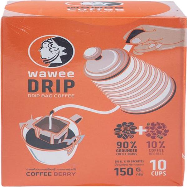 กาแฟคั่วบดคอฟฟี่เบอรี่แบบบรรจุกระดาษกรองสำเร็จรูป