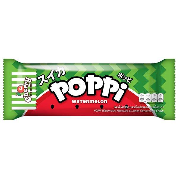 ป๊อปปี้ ไอศกรีมหวานเย็นกลิ่นแตงโมและกลิ่นมะนาว