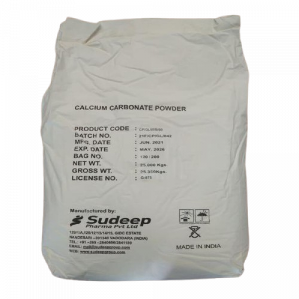 CALCIUM CARBONATE POWDER GL USP/ SUDEEP PHARMA LIMITED/ INDIA