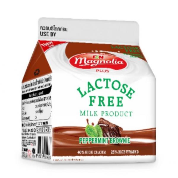 Pasteurized Lactose Free Milk Product Cocoa and Peppermint Brownie Flavoured