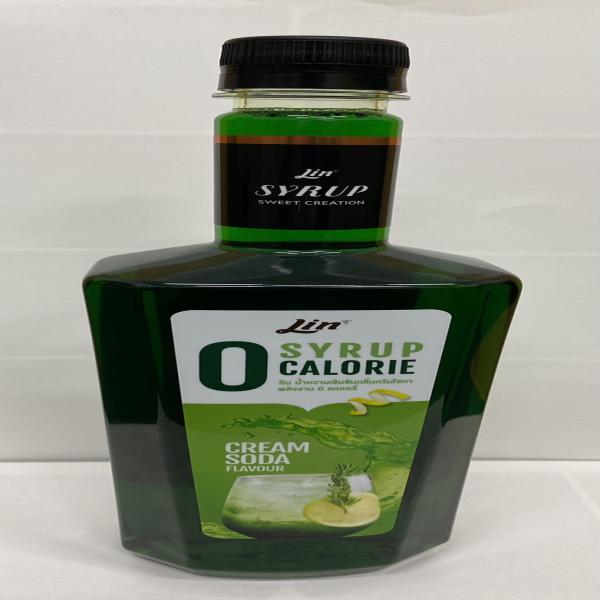 Concentrated Cream Soda Flavoured Syrup 0 Calorie 750 ml. (Lin Brand)