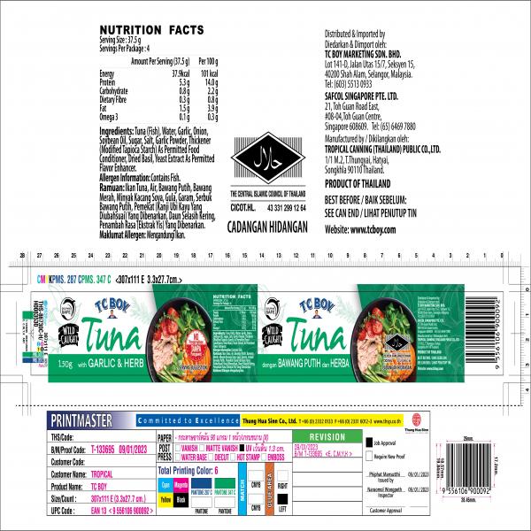 Tuna with Garlic & Herb