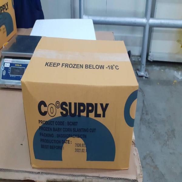 ข้าวโพดฝักอ่อนหั่นแช่แข็ง