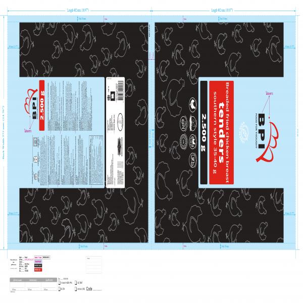 BREADED FRIED CHICKEN SOUTHERN STYLE 35-40 G DEEPFROZEN