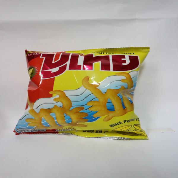 ขนมทอดกรอบตราปูไทยรสพริกไทยดำ