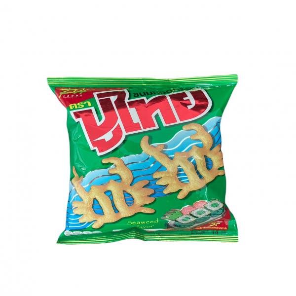 CRISPY SNACK NORI SEAWEED FLAVOR PU THAI BRAND