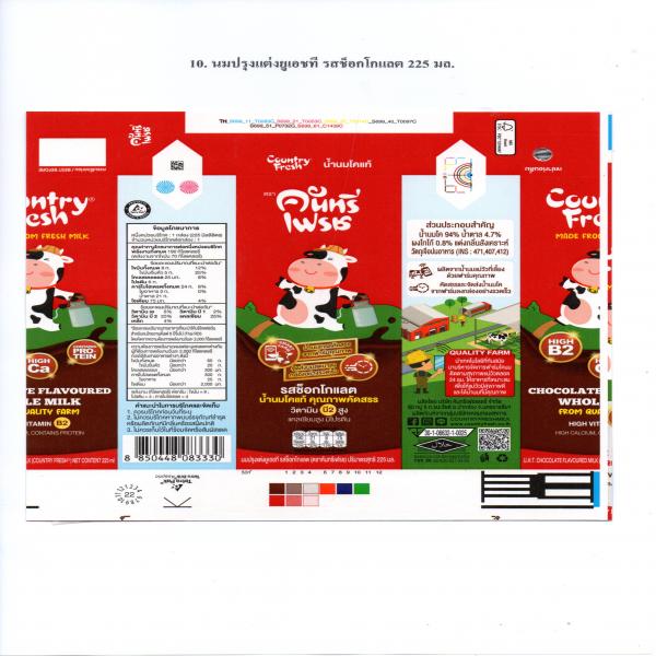 นมปรุงแต่ง ยูเอชที รสช็อกโกแลต (ขนาด 225 มล.)