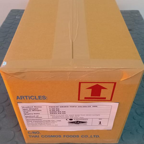 FREEZE DRIED TOFU 10x20x10 MM.