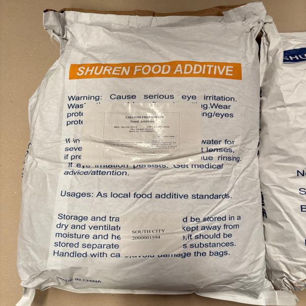 CALCIUM PROPIONATE / LIANYUNGANG SHUREN KECHUANG FOOD ADDITIVE CO., LTD. / CHINA