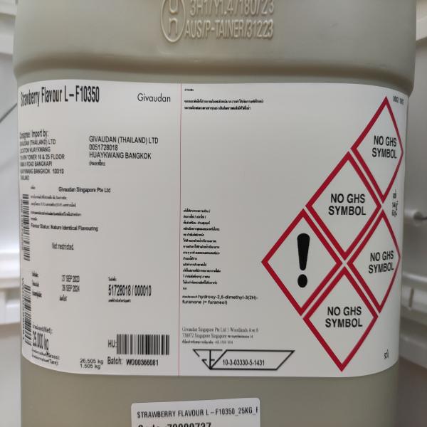 STRAWBERRY FLAVOUR L-F10350 / GIVAUDAN SINGAPORE PTE LTD / SINGAPORE