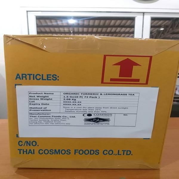 ORGANIC TURMERIC &LEMONGRASS TEA