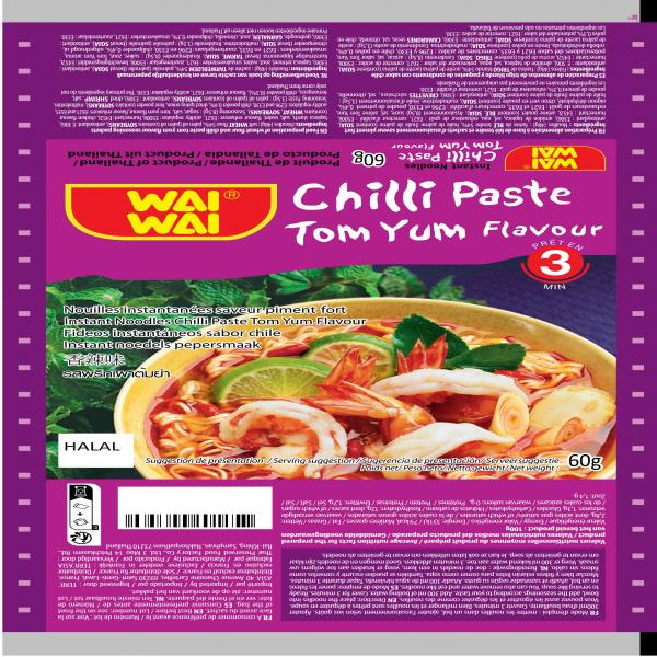 Instant Noodles Chilli Paste Tom Yum Flavour