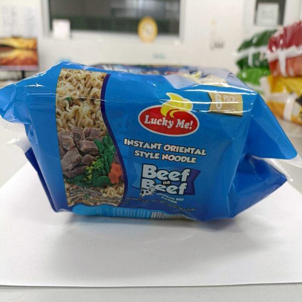 Lucky Me! INSTANT ORIENTAL STYLE NOODLE Beef na Beef ARTIFICIAL BEEF FLAVOUR