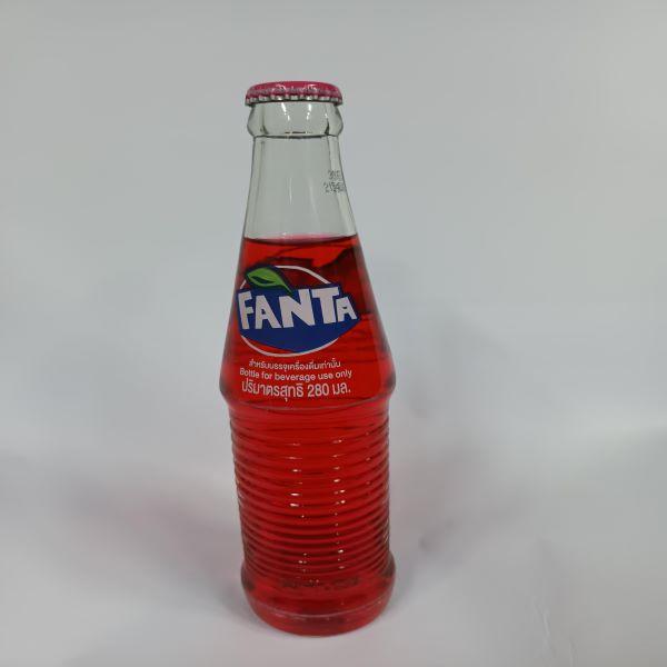 Fanta Strawberry in Returned Glass Bottle