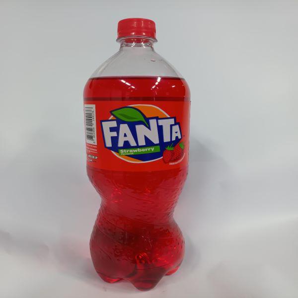 น้ำหวานกลิ่นสตรอเบอร์รี ขวดพลาสติก