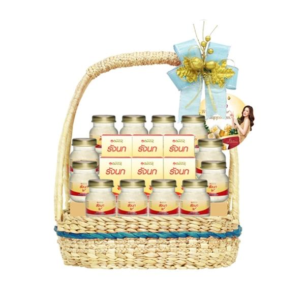 ดอกบัวคู่ เครื่องดื่มรังนกสำเร็จรูป สูตรไซลิทอล