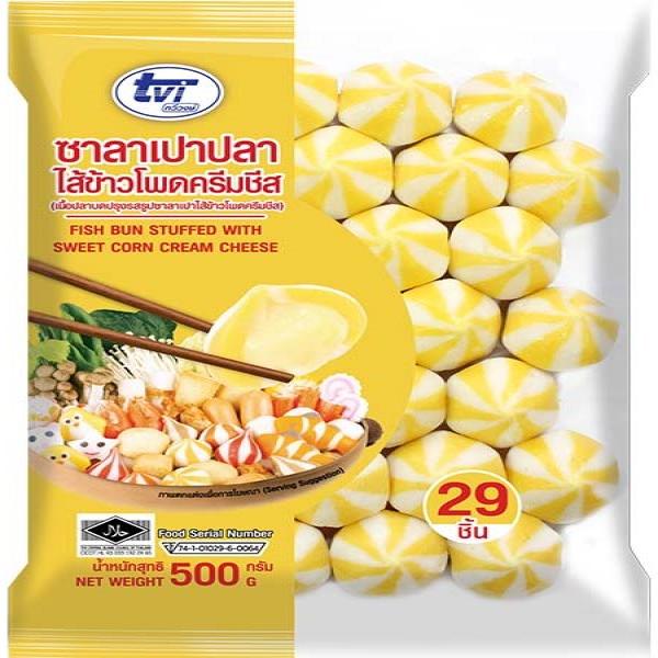 FROZEN FISH BUN STUFFED WITH SWEET CORN CREAM CHEESE