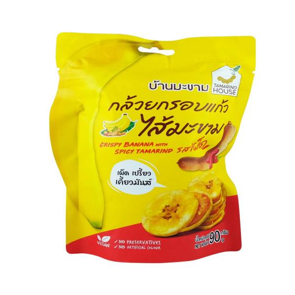 กล้วยกรอบแก้วไส้มะขามรสเผ็ด