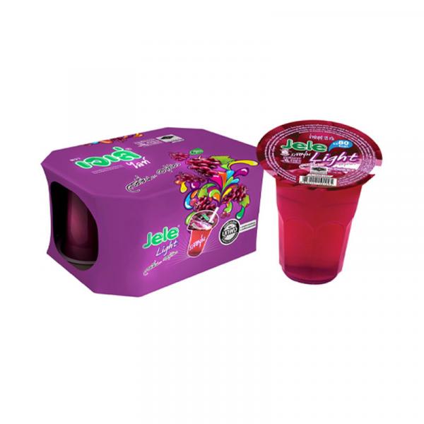 Jelly Carrageenan Mixed Konyakku and 15% White Grape Juice Grape Flavour