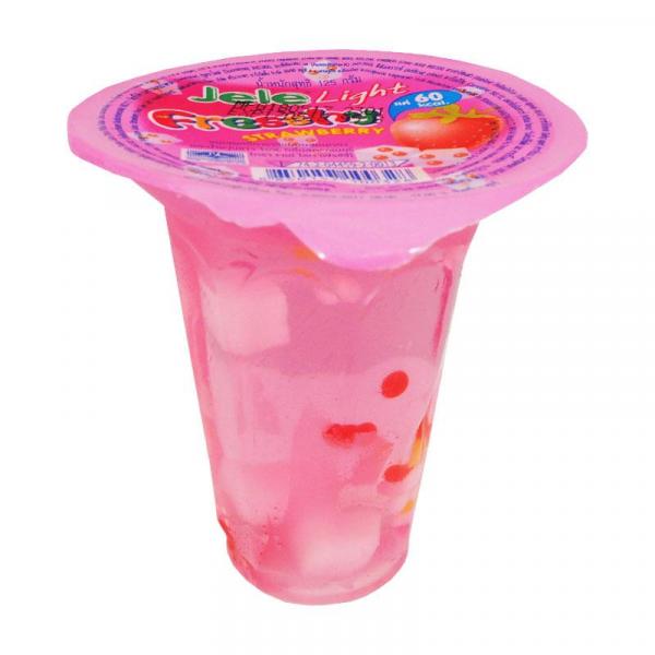 Jelly Carrageenan Mixed Konyakku and 15% White Grape Juice Strawberry Flavour