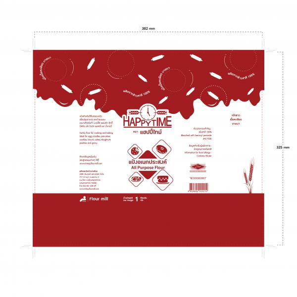 แป้งอเนกประสงค์ (ขนาด 1กก., บรรจุภัณฑ์สีแดง)