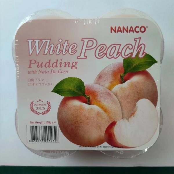 WHITE PEACH PUDDING